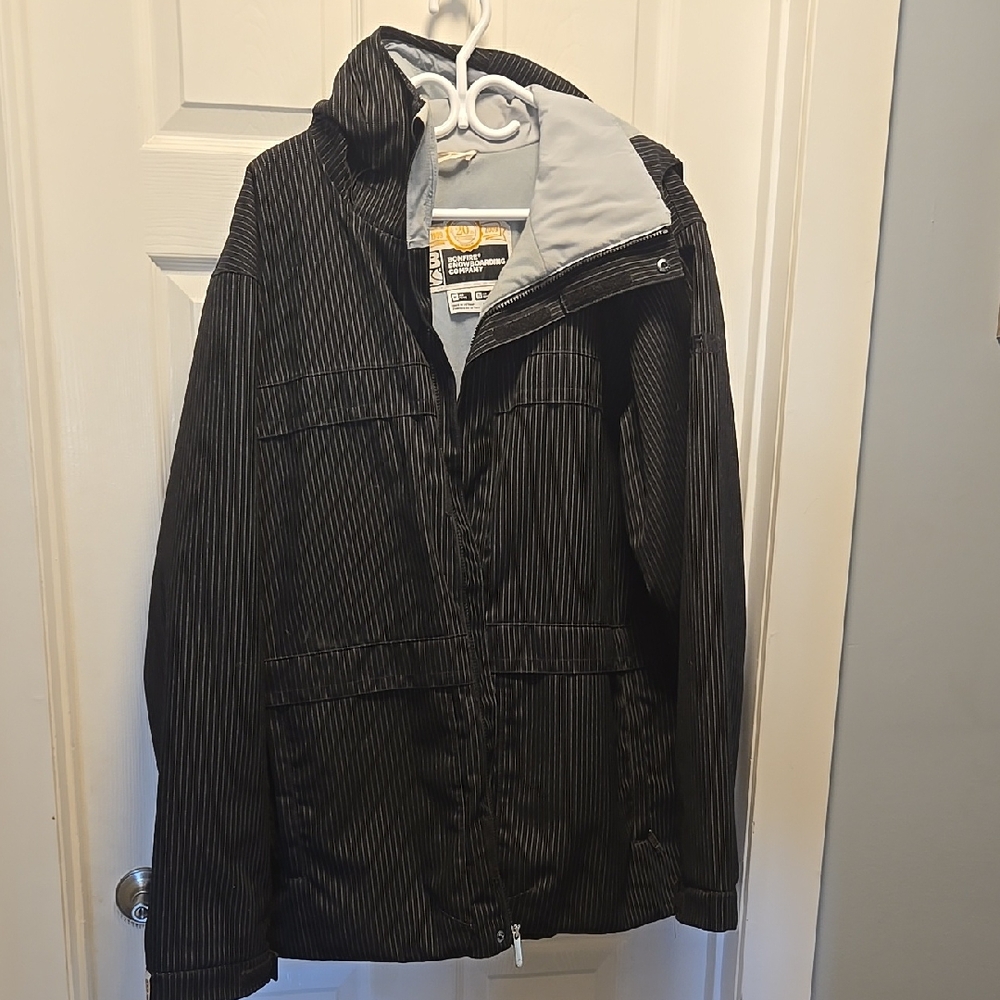 Men's Black Striped Jacket